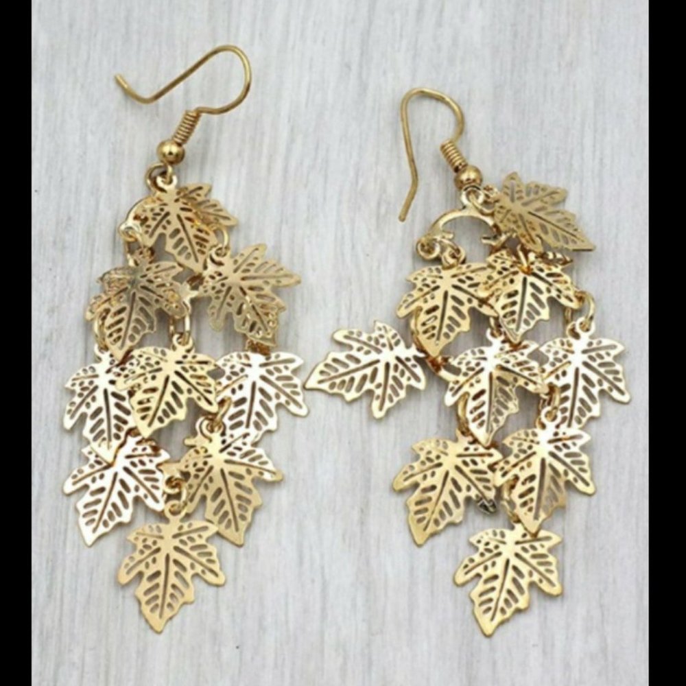Maple Leaf Drop Earrings